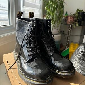 Dr. Martens Black Patent Leather Boots